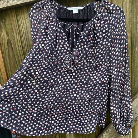 Diane Von Furstenburg Saylor DVF 100% Silk - Picture 16 of 16